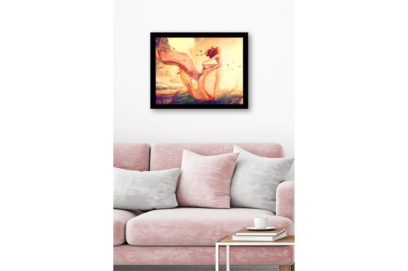 Dekorativ InnRammemet MDF-maling 41x56 cm - Flerfarget - Innredning - Bilder & kunst