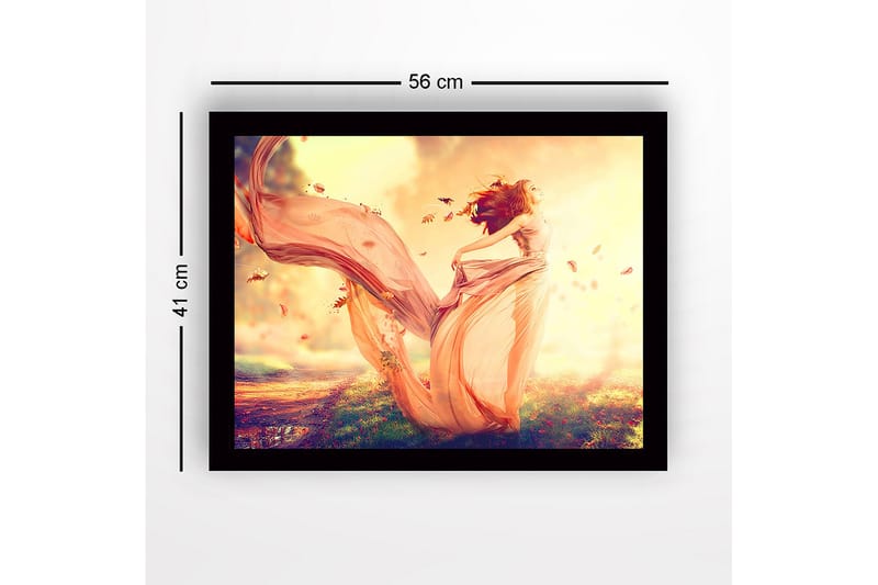 Dekorativ InnRammemet MDF-maling 41x56 cm - Flerfarget - Innredning - Bilder & kunst