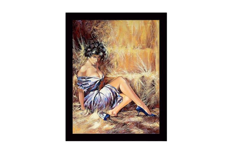 Dekorativ InnRammemet MDF-maling 41x56 cm - Flerfarget - Innredning - Bilder & kunst