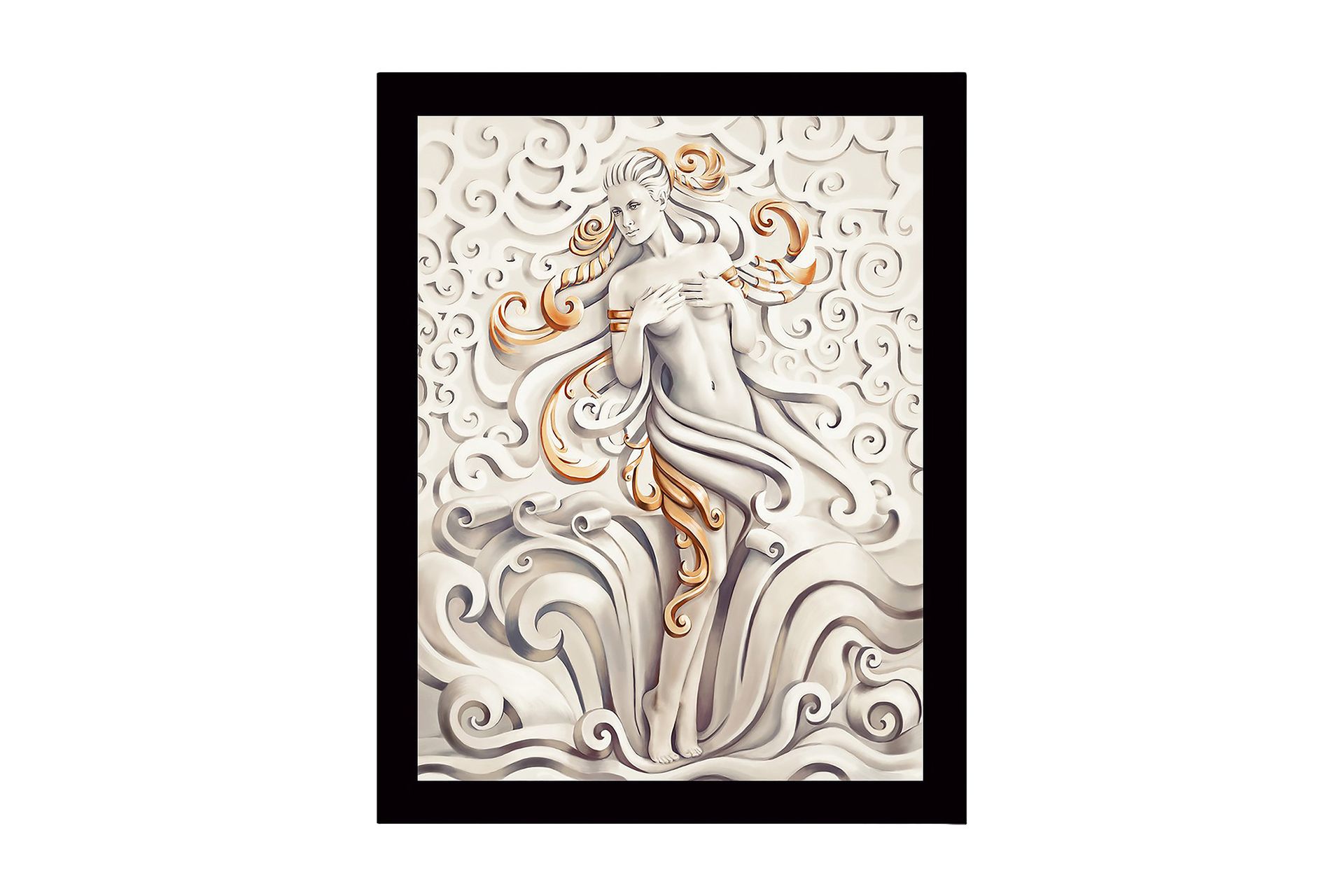 Dekorativ InnRammemet MDF-maling 41x56 cm - Flerfarget - Innredning - Bilder & kunst