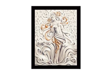 Dekorativ InnRammemet MDF-maling 41x56 cm - Flerfarget - Innredning - Bilder & kunst