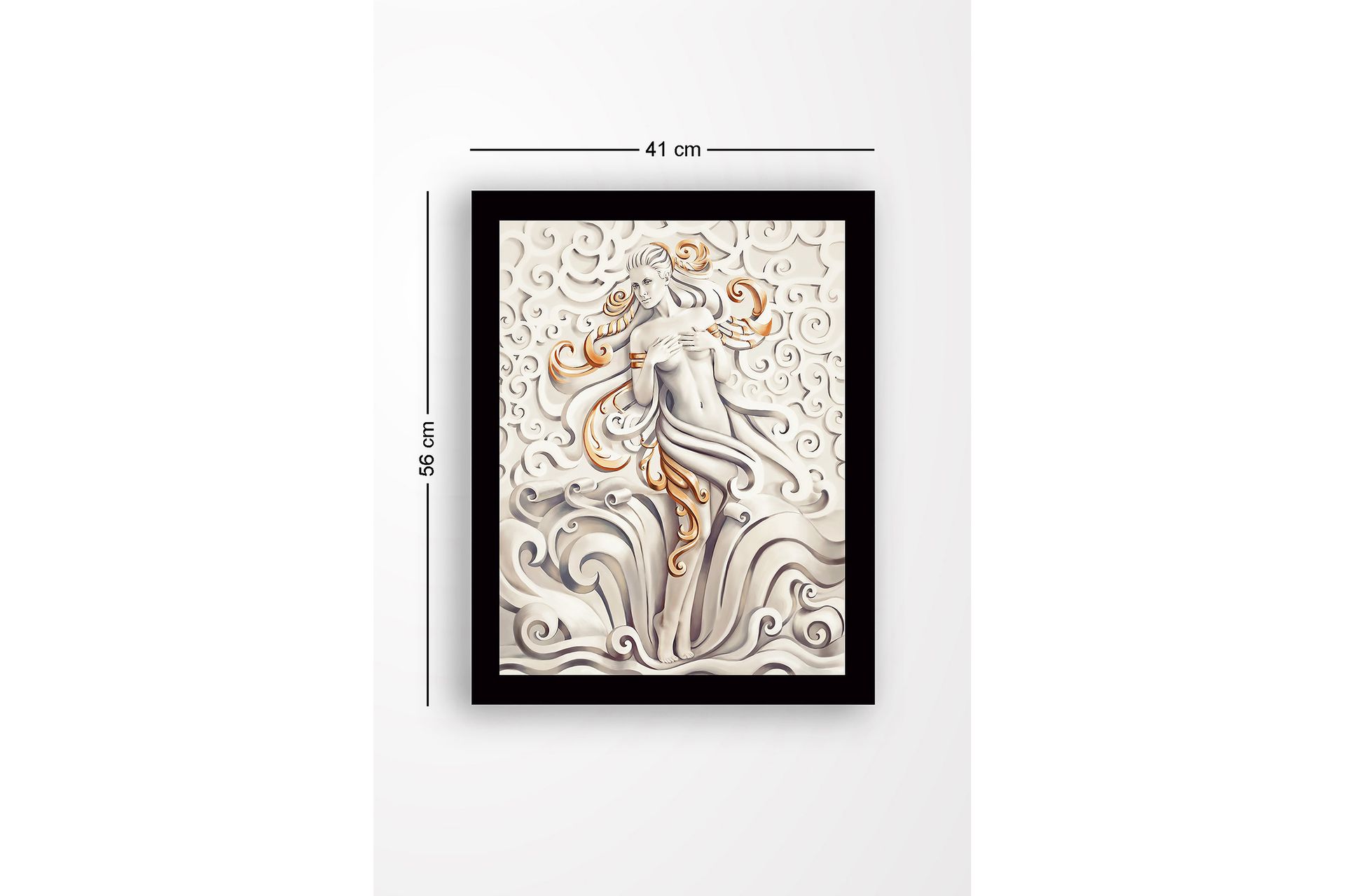 Dekorativ InnRammemet MDF-maling 41x56 cm - Flerfarget - Innredning - Bilder & kunst
