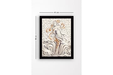 Dekorativ InnRammemet MDF-maling 41x56 cm - Flerfarget - Innredning - Bilder & kunst