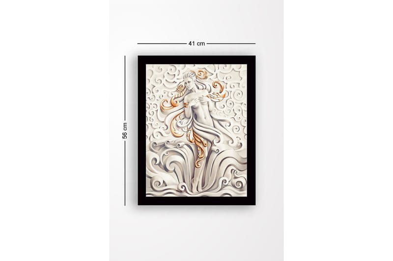 Dekorativ InnRammemet MDF-maling 41x56 cm - Flerfarget - Innredning - Bilder & kunst