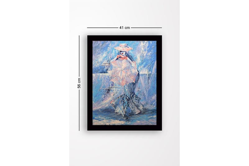 Dekorativ InnRammemet MDF-maling 41x56 cm - Flerfarget - Innredning - Bilder & kunst