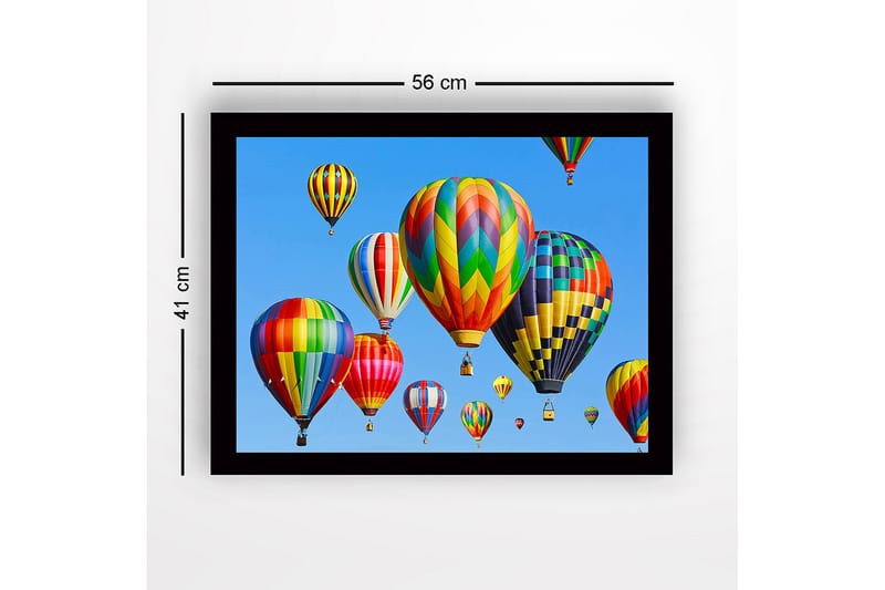 Dekorativ InnRammemet MDF-maling 41x56 cm - Flerfarget - Innredning - Bilder & kunst