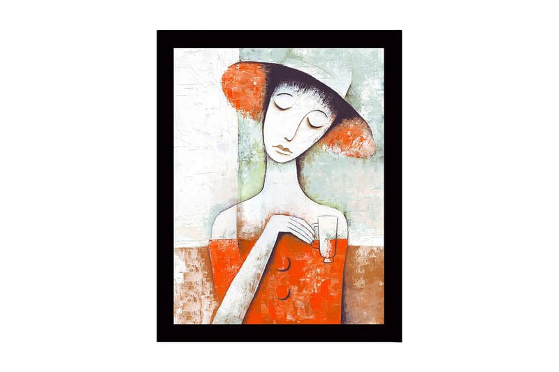 Dekorativ InnRammemet MDF-maling 41x56 cm - Flerfarget - Innredning - Bilder & kunst