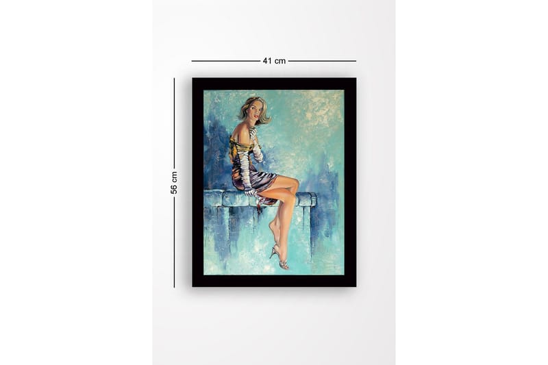 Dekorativ InnRammemet MDF-maling 41x56 cm - Flerfarget - Innredning - Bilder & kunst