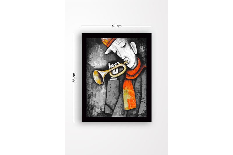 Dekorativ InnRammemet MDF-maling 41x56 cm - Flerfarget - Innredning - Bilder & kunst
