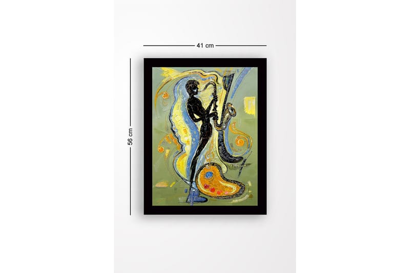 Dekorativ InnRammemet MDF-maling 41x56 cm - Flerfarget - Innredning - Bilder & kunst