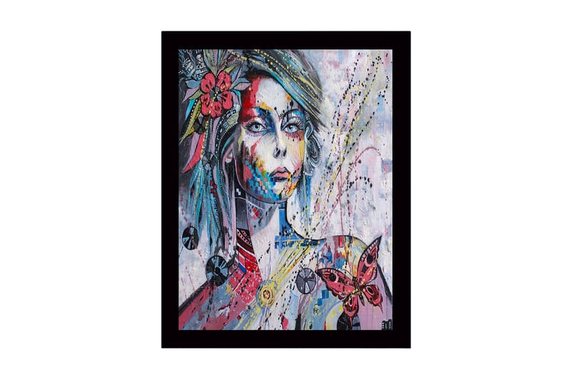 Dekorativ InnRammemet MDF-maling 41x56 cm - Flerfarget - Innredning - Bilder & kunst
