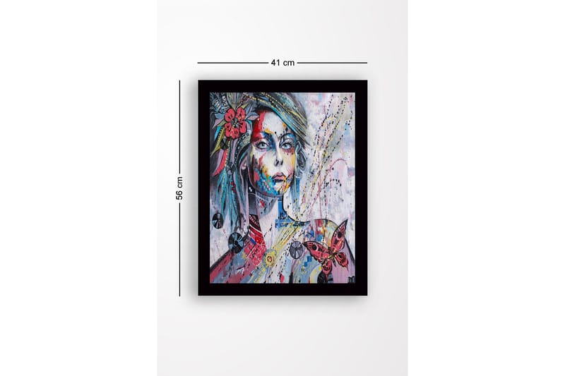 Dekorativ InnRammemet MDF-maling 41x56 cm - Flerfarget - Innredning - Bilder & kunst
