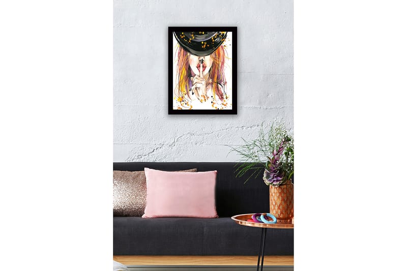 Dekorativ InnRammemet MDF-maling 41x56 cm - Flerfarget - Innredning - Bilder & kunst