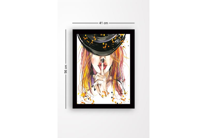 Dekorativ InnRammemet MDF-maling 41x56 cm - Flerfarget - Innredning - Bilder & kunst