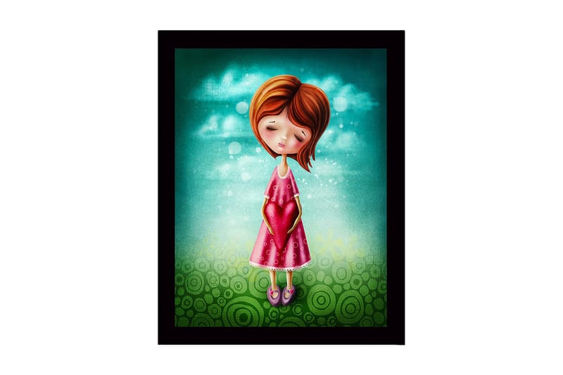 Dekorativ InnRammemet MDF-maling 41x56 cm - Flerfarget - Innredning - Bilder & kunst