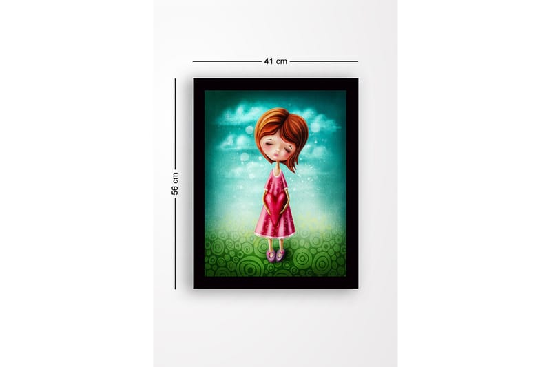 Dekorativ InnRammemet MDF-maling 41x56 cm - Flerfarget - Innredning - Bilder & kunst