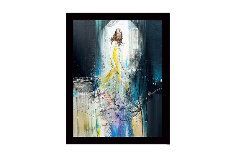 Dekorativ InnRammemet MDF-maling 41x56 cm - Flerfarget - Innredning - Bilder & kunst