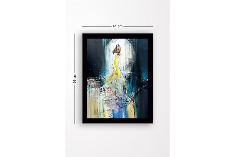 Dekorativ InnRammemet MDF-maling 41x56 cm - Flerfarget - Innredning - Bilder & kunst