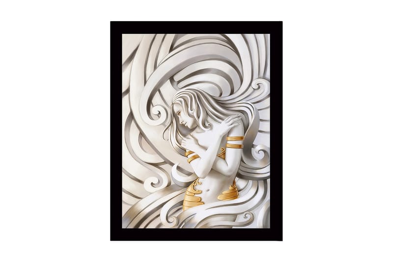 Dekorativ InnRammemet MDF-maling 41x56 cm - Flerfarget - Innredning - Bilder & kunst