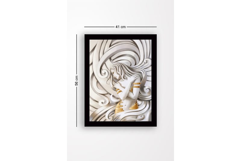 Dekorativ InnRammemet MDF-maling 41x56 cm - Flerfarget - Innredning - Bilder & kunst