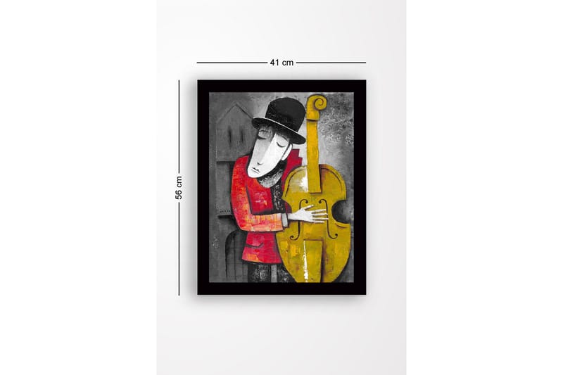 Dekorativ InnRammemet MDF-maling 41x56 cm - Flerfarget - Innredning - Bilder & kunst