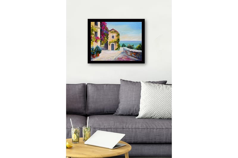 Dekorativ InnRammemet MDF-maling 41x56 cm - Flerfarget - Innredning - Bilder & kunst