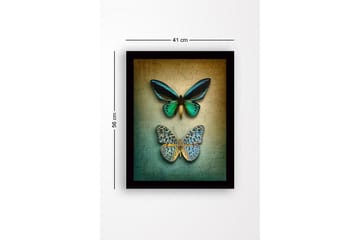 Dekorativ InnRammemet MDF-maling 41x56 cm - Flerfarget - Innredning - Bilder & kunst
