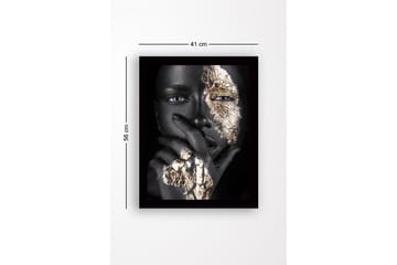 Dekorativ InnRammemet MDF-maling 41x56 cm - Flerfarget - Innredning - Bilder & kunst