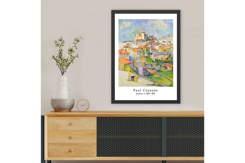 Dekorativt innrammet maleri Maroubridge Ticoman Flerfarget (35 x 45 cm) - Multifarget - Innredning - Bilder & kunst - Male selv