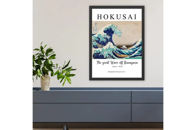 Dekorativt innrammet maleri Masafumi Ticoman Flerfarget (35 x 45 cm) - Multifarget - Innredning - Bilder & kunst - Male selv