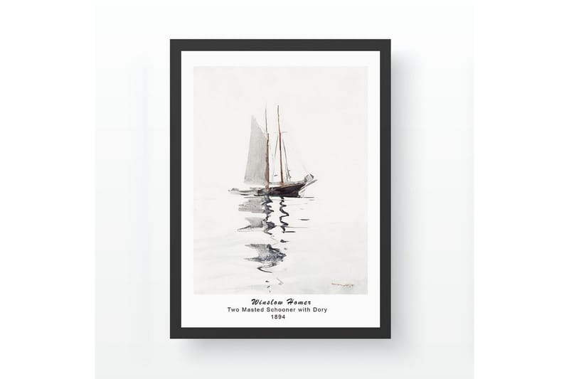 Dekorativt innrammet maleri Toranland Ticoman flerfarget (35 x 45 cm) - Multifarget - Innredning - Bilder & kunst - Male selv