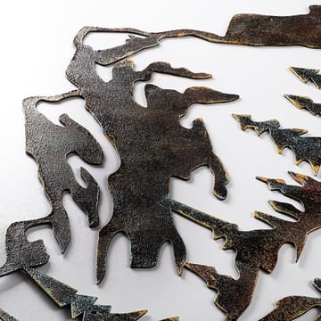 Dekorativt metallveggtilbehør Wallxpert Mountain (70 x 40 cm) - Innredning - Veggdekorasjon - Skilt - Metallskilt