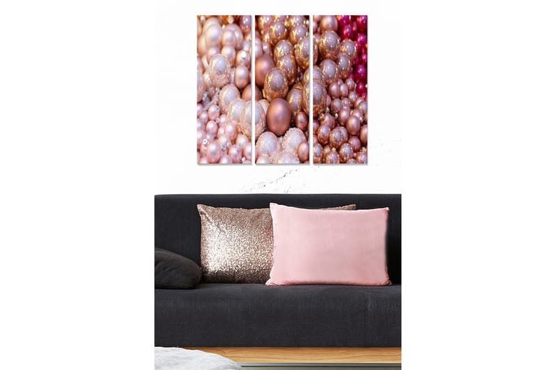 Bilde 3-pk Flerfarget - 22x05 cm - Innredning - Bilder & kunst - Lerretsbilder