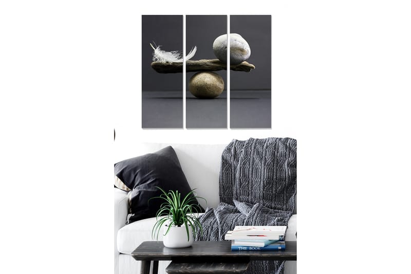 Bilde 3-pk Flerfarget - 22x05 cm - Innredning - Bilder & kunst - Lerretsbilder