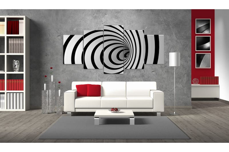 Bilde A Black & White Hole 100x50 - Artgeist sp. z o. o. - Innredning - Bilder & kunst - Lerretsbilder