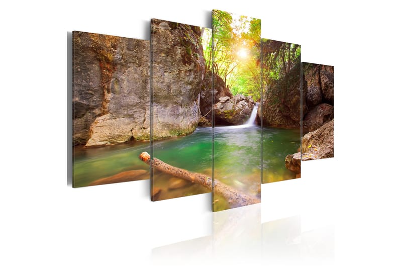 Bilde A Crystal Clean Lake 100x50 - Artgeist sp. z o. o. - Innredning - Bilder & kunst - Lerretsbilder
