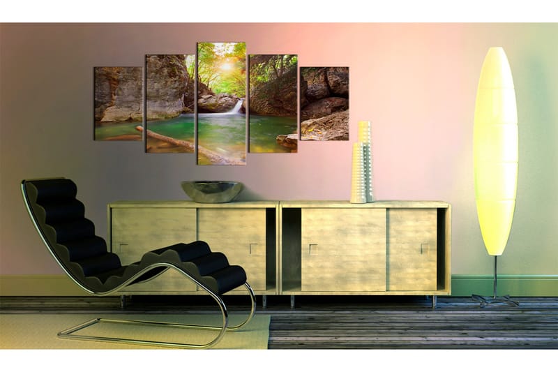 Bilde A Crystal Clean Lake 100x50 - Artgeist sp. z o. o. - Innredning - Bilder & kunst - Lerretsbilder