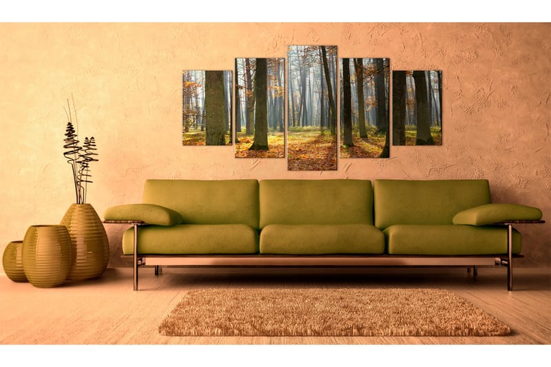 Bilde A Nice Forest Landscape 100x50 - Artgeist sp. z o. o. - Innredning - Bilder & kunst - Lerretsbilder