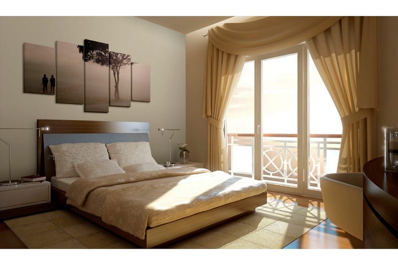 Bilde A Walk In The Fogg 100x50 - Artgeist sp. z o. o. - Innredning - Bilder & kunst - Lerretsbilder