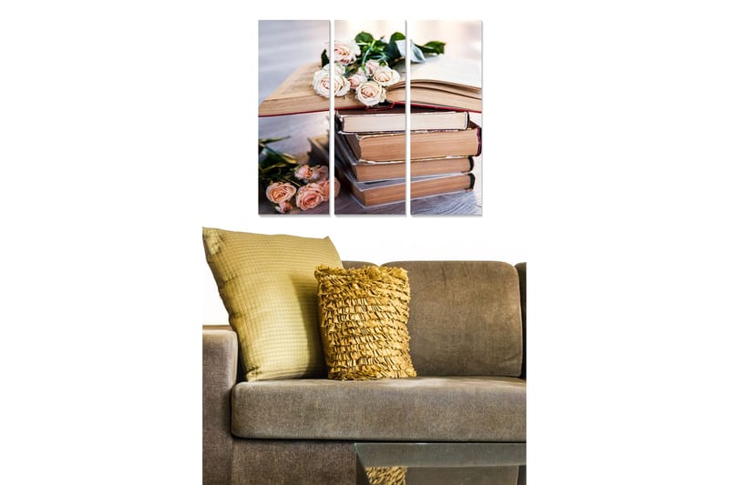 Bilde Abstract 3-pk Flerfarget, 22x05 cm