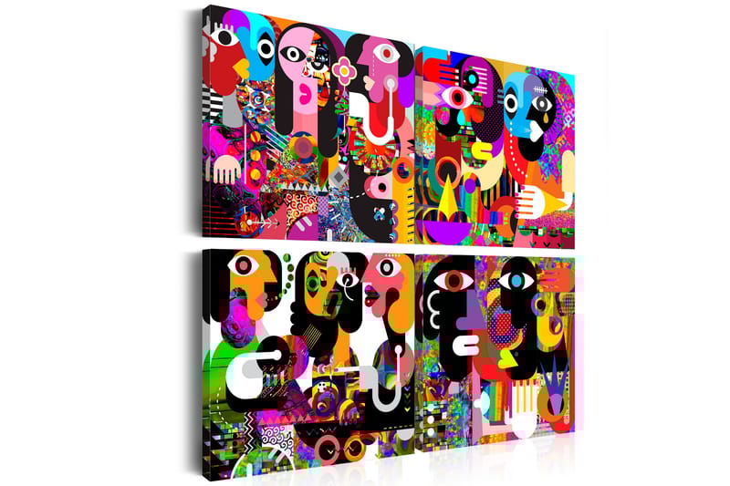 Bilde Abstract Conversations 60x60 - Artgeist sp. z o. o. - Innredning - Bilder & kunst - Lerretsbilder