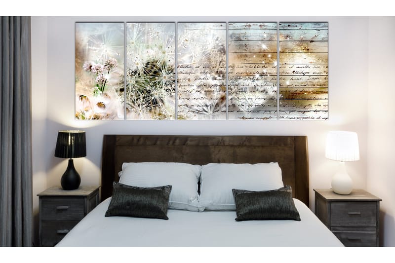 Bilde Abstract Dandelions 225x90 - Artgeist sp. z o. o. - Innredning - Bilder & kunst - Lerretsbilder