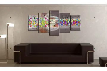 Bilde Abstract Prikker 200x100 - Artgeist sp. z o. o. - Innredning - Bilder & kunst - Lerretsbilder