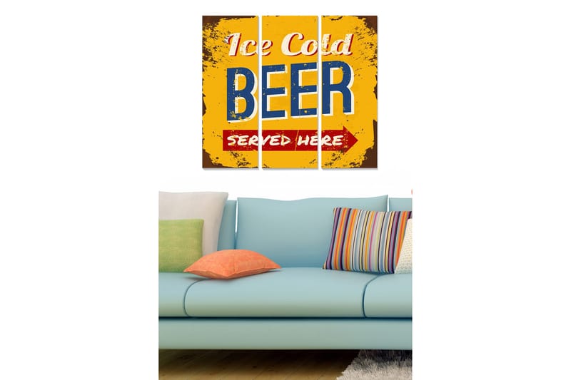 Bilde Advertisement 3-pk Flerfarget, 22x05 cm