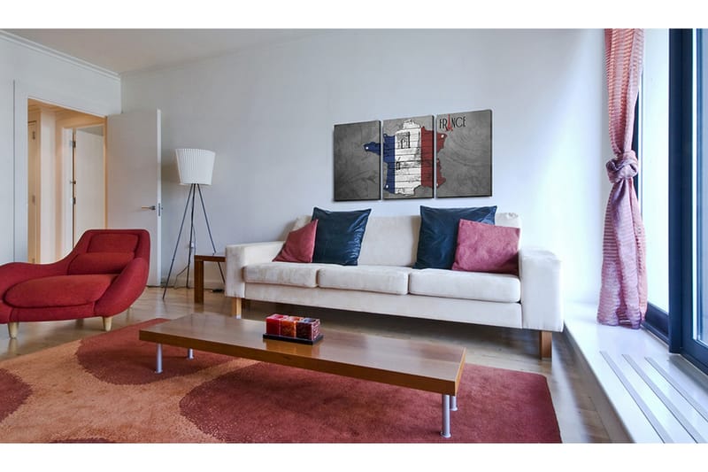 Bilde All About France 60x30 - Artgeist sp. z o. o. - Innredning - Bilder & kunst - Lerretsbilder