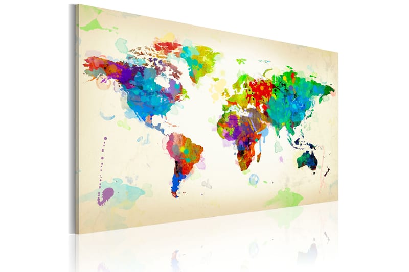 Bilde All colors of the World 120x80 - Artgeist sp. z o. o. - Innredning - Bilder & kunst - Lerretsbilder