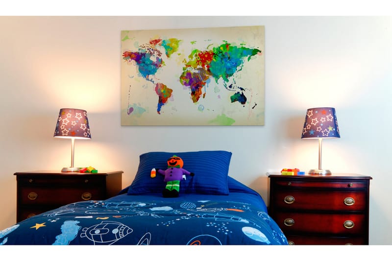 Bilde All colors of the World 120x80 - Artgeist sp. z o. o. - Innredning - Bilder & kunst - Lerretsbilder