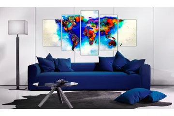 Bilde All Colors Of The World 200x100 - Artgeist sp. z o. o. - Innredning - Bilder & kunst - Lerretsbilder