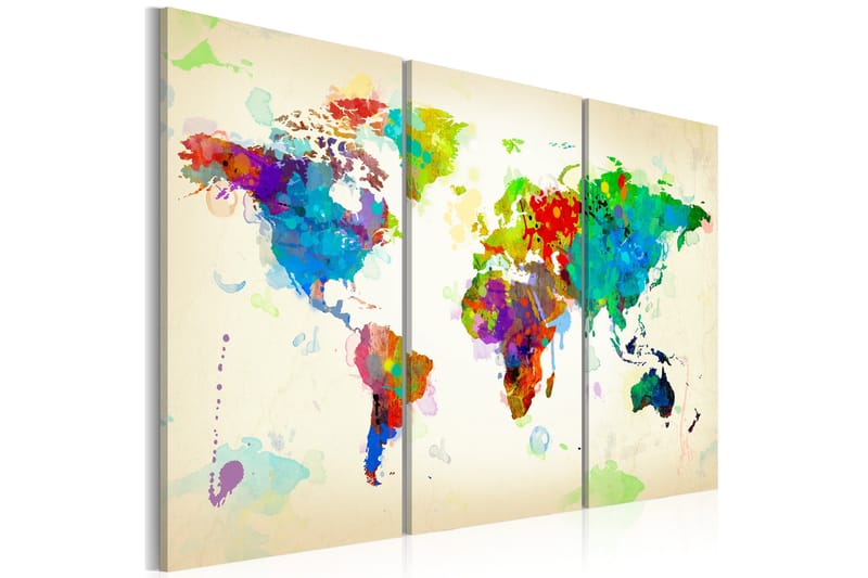 Bilde All Colors Of The World Triptych 120x80, Artgeist sp. z o. o.