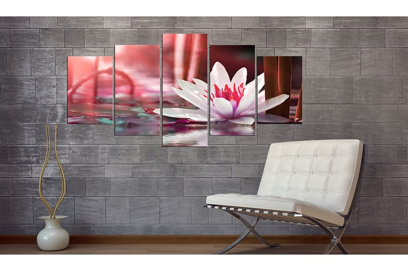 Bilde Amaranthine Lotus 200x100 - Artgeist sp. z o. o. - Innredning - Bilder & kunst - Lerretsbilder